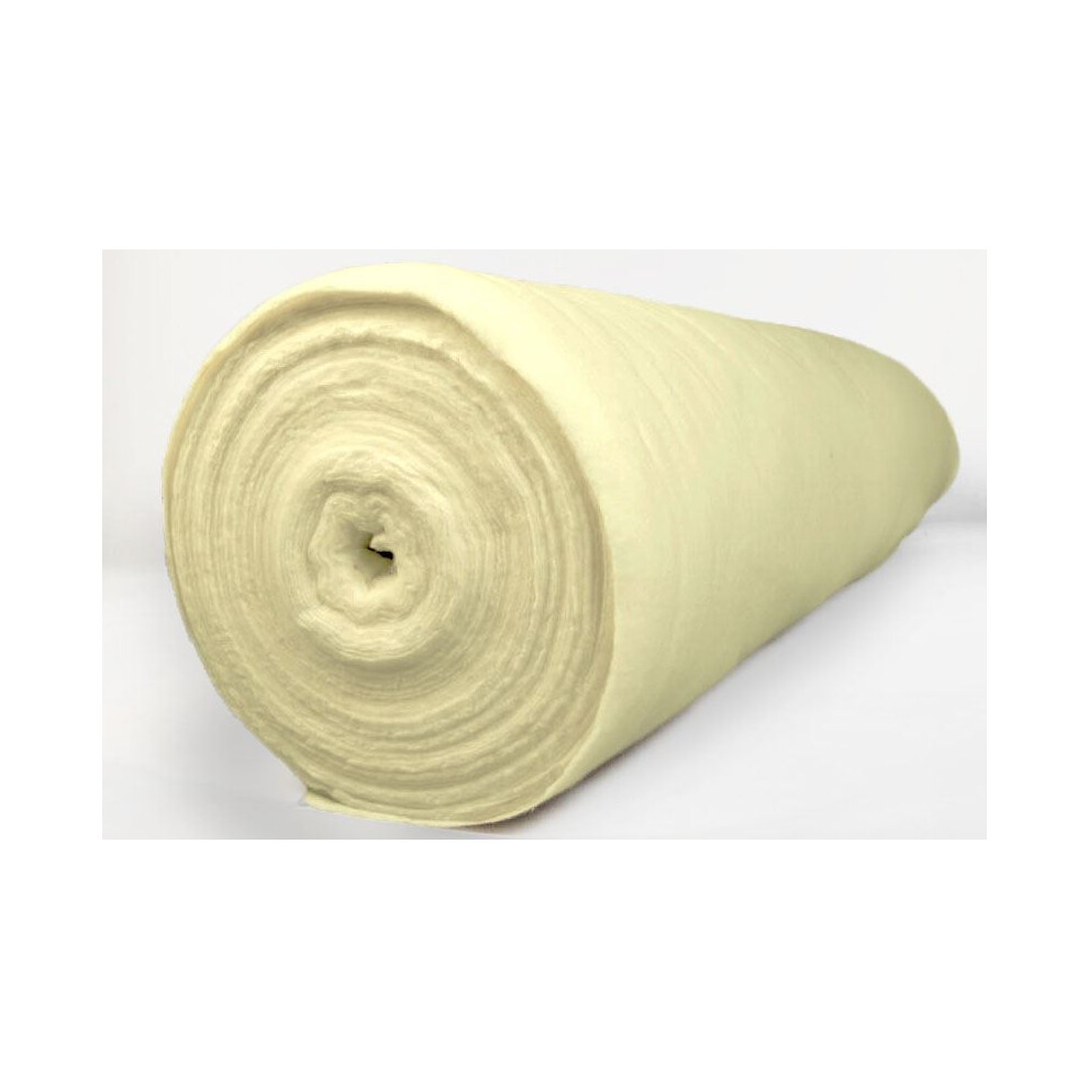 Thick 100% Cotton Thermal 8oz Curtain Interlining By The Metre - Cream