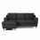 (Charcoal, Left Hand Facing Corner) Baxter Tufted Fabric Corner Sofa & Sofa Suite 3