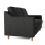 (Charcoal, 3 Seater) Baxter Tufted Fabric Corner Sofa & Sofa Suite 5
