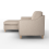 (Oatmeal, Left Hand Facing Corner) Baxter Tufted Fabric Corner Sofa & Sofa Suite 3