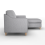 (Silver, Right Hand Facing Corner) Baxter Tufted Fabric Corner Sofa & Sofa Suite 5