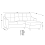 (Silver, Right Hand Facing Corner) Baxter Tufted Fabric Corner Sofa & Sofa Suite 6