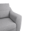 (Silver, 3 & 2 Seater Set) Baxter Tufted Fabric Corner Sofa & Sofa Suite 3