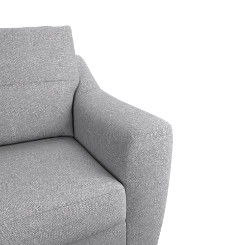 (Silver, 3 & 2 Seater Set) Baxter Tufted Fabric Corner Sofa & Sofa Suite 2