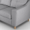 (Silver, 3 & 2 Seater Set) Baxter Tufted Fabric Corner Sofa & Sofa Suite 4