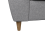 (Silver, 3 & 2 Seater Set) Baxter Tufted Fabric Corner Sofa & Sofa Suite 5