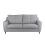 (Silver, 3 Seater) Baxter Tufted Fabric Corner Sofa & Sofa Suite 4