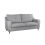 (Silver, 3 Seater) Baxter Tufted Fabric Corner Sofa & Sofa Suite 1