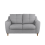 (Silver, 2 Seater) Baxter Tufted Fabric Corner Sofa & Sofa Suite 1