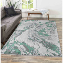(60 x 220cm) Modern Emperor Thick Area Rugs - 325- Aqua
