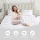 (Single) Extra Deep Mattress Protectors Single Double King Quilted Fitted Bed Cover 7