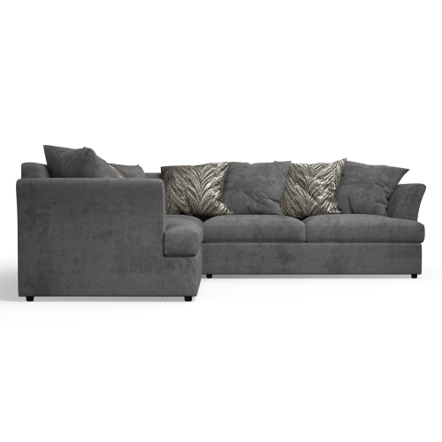 Mellors Graphite Grey Chenille 5 Seater Corner Sofa 1