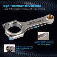 6x Racing 4340 Connecting Rod Rods Conrod For Audi A4 B5 S4 Quattro 2.7T 154mm