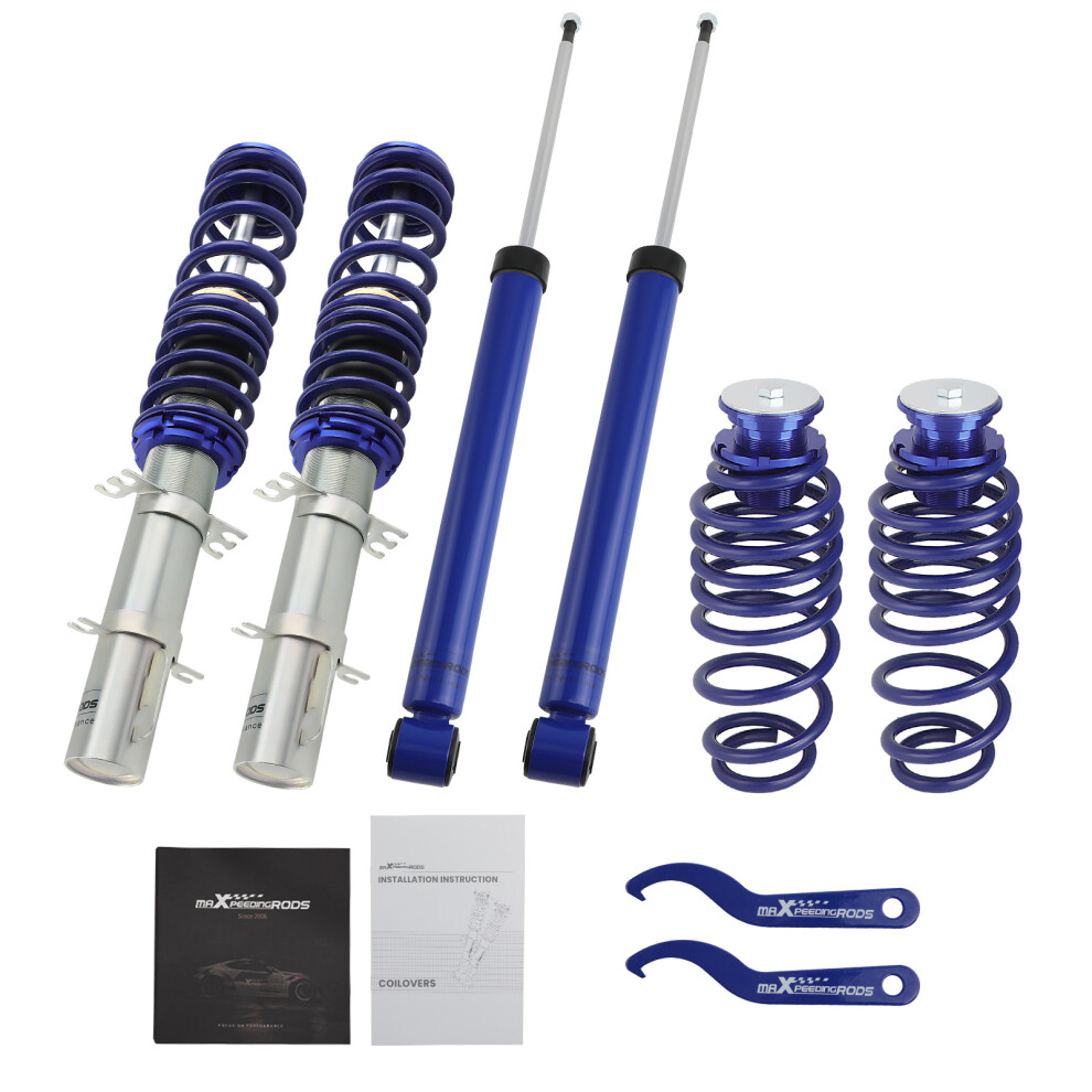 Coilover Suspension Kit for VW Golf MK4 1J 2WD Hatchbck GTI VR6 Seat Leon 1m