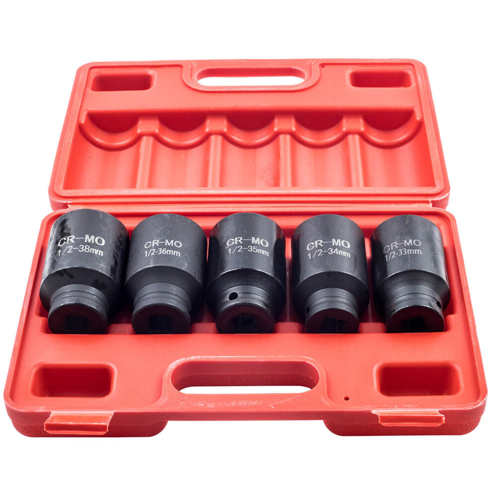 6 Points Axle Hub Nut Deep Impact Socket Set 1/2 6971362680077