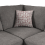 (Grey, Right Hand Facing Corner) Hilliard Fullback Fabric Corner Sofa & Sofa Suite 6