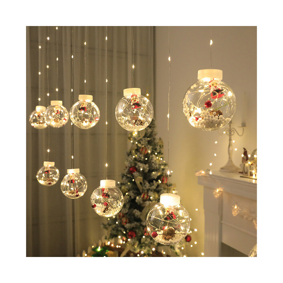 Christmas Bulbl LED Light Window Curtain Lights Wishing Ball Fairy String Lights