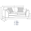 (Grey, 3 Seater) Hilliard Fullback Fabric Corner Sofa & Sofa Suite 5