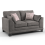 (Grey, 2 Seater) Hilliard Fullback Fabric Corner Sofa & Sofa Suite 1