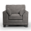 (Grey, Armchair) Hilliard Fullback Fabric Corner Sofa & Sofa Suite 5