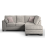 (Mist, Right Hand Facing Corner) Hilliard Fullback Fabric Corner Sofa & Sofa Suite 4