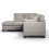 (Mist, Left Hand Facing Corner) Hilliard Fullback Fabric Corner Sofa & Sofa Suite 4