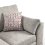 (Mist, 3 Seater) Hilliard Fullback Fabric Corner Sofa & Sofa Suite 7