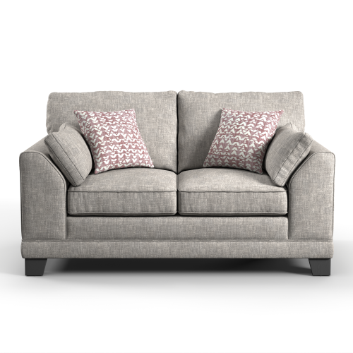 (Mist, 2 Seater) Hilliard Fullback Fabric Corner Sofa & Sofa Suite 2