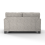 (Mist, 2 Seater) Hilliard Fullback Fabric Corner Sofa & Sofa Suite 4