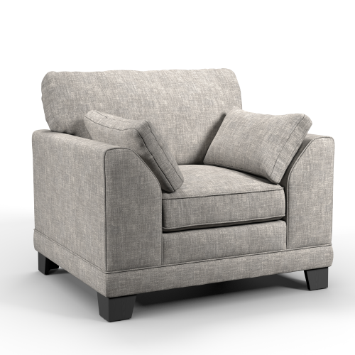 (Mist, Armchair) Hilliard Fullback Fabric Corner Sofa & Sofa Suite