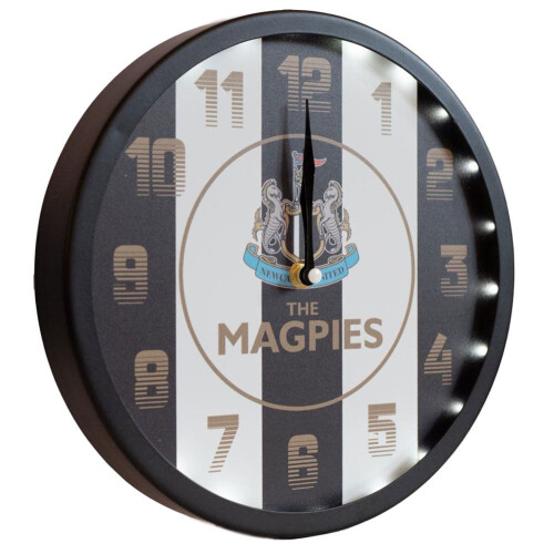 Newcastle United FC LED Stripe Wall Clock 2