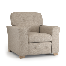 (Beige, Armchair) Hartley Fullback Tufted Sofa Suite Grey or Beige