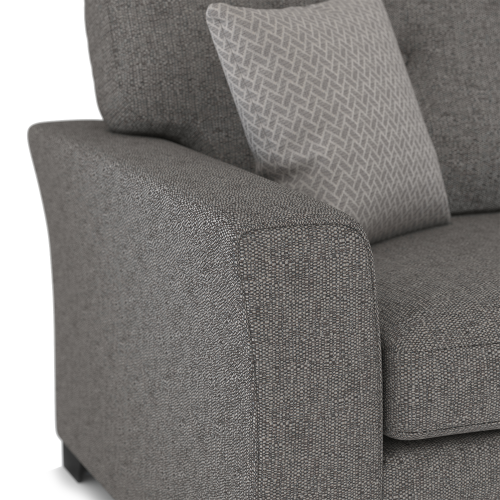 (Grey, 3 & 2 Seater) Hartley Fullback Tufted Sofa Suite Grey or Beige 2