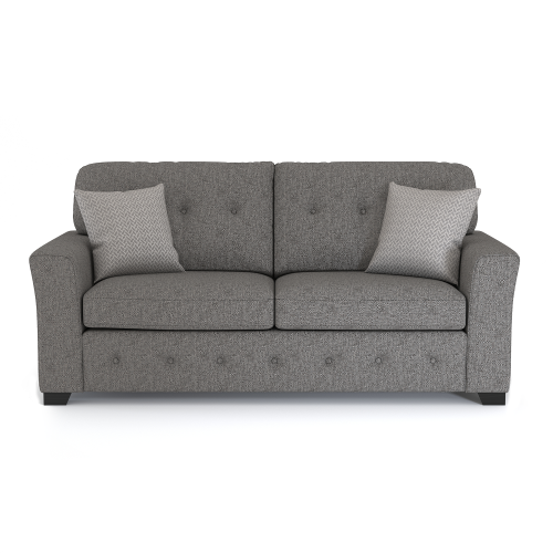 (Grey, 3 Seater) Hartley Fullback Tufted Sofa Suite Grey or Beige 2
