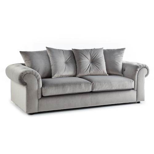 (3 Seater) Hamilton Grey Fabric 3 + 2 Seater Sofa Suite