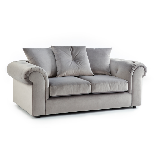 (2 Seater) Hamilton Grey Fabric 3 + 2 Seater Sofa Suite