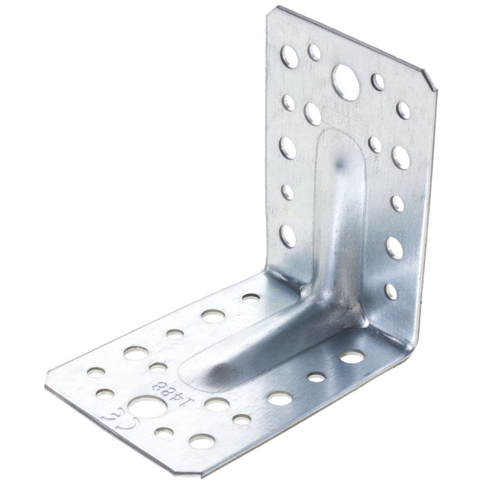 Diyuk (Pack Of: 50, 90X90x65x2.5mm) Angle Bracket Heavy Duty 2.5Mm Galvanised Steel Metal Corner Braces For Joining, Bracing, And Reinforcing