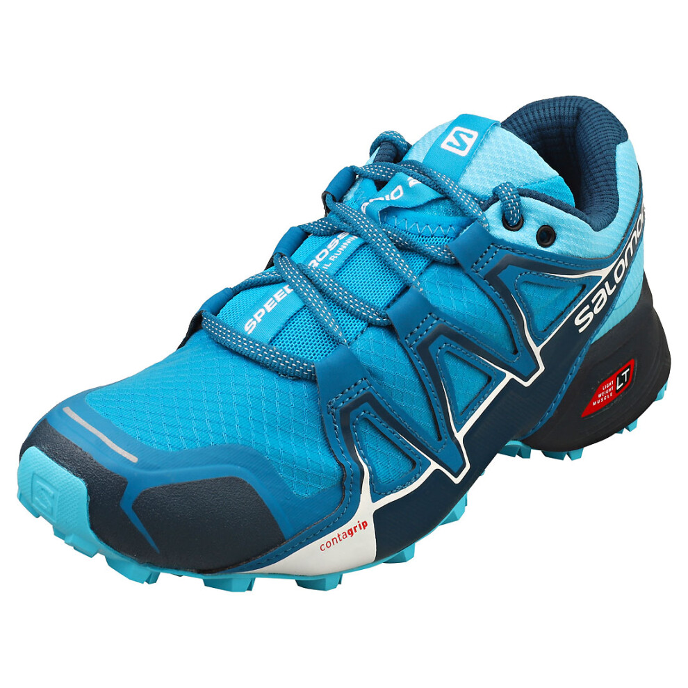 (8) Salomon Speedcross Vario 2 Womens Running Trainers in Blue