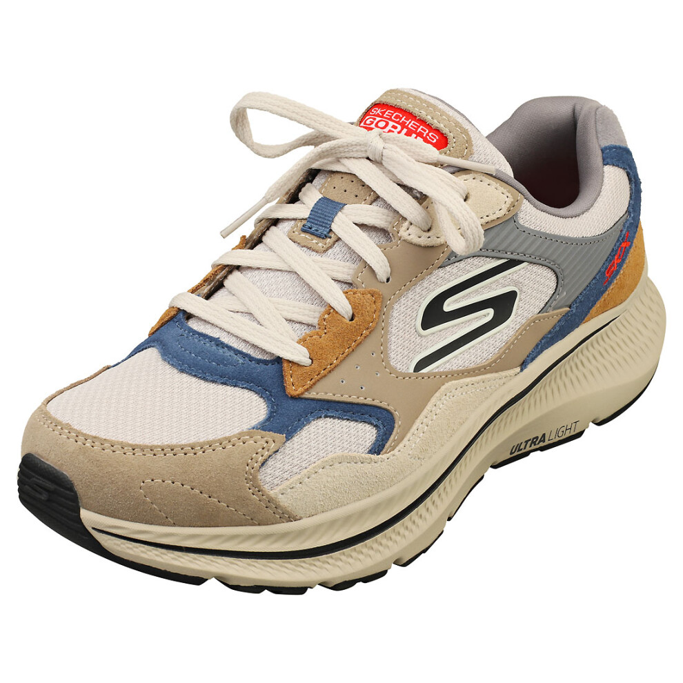 (11) Skechers Go Run Consistent 2.0 Mens Fashion Trainers in Taupe Multicolour