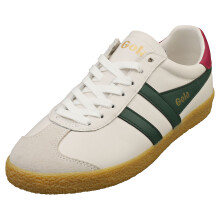 (8) Gola Medallist Womens Fashion Trainers in White Green