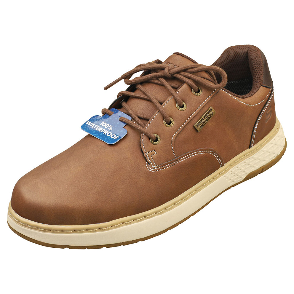 (12) Skechers Garlan Waterproof Mens Casual Trainers in Brown