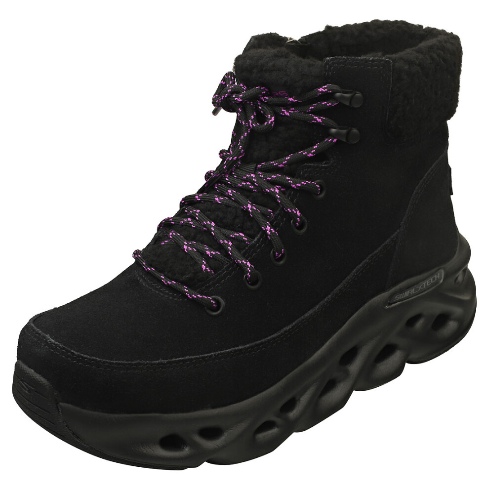 (5) Skechers Go Swirl Tech Womens Fashion Boots in Black