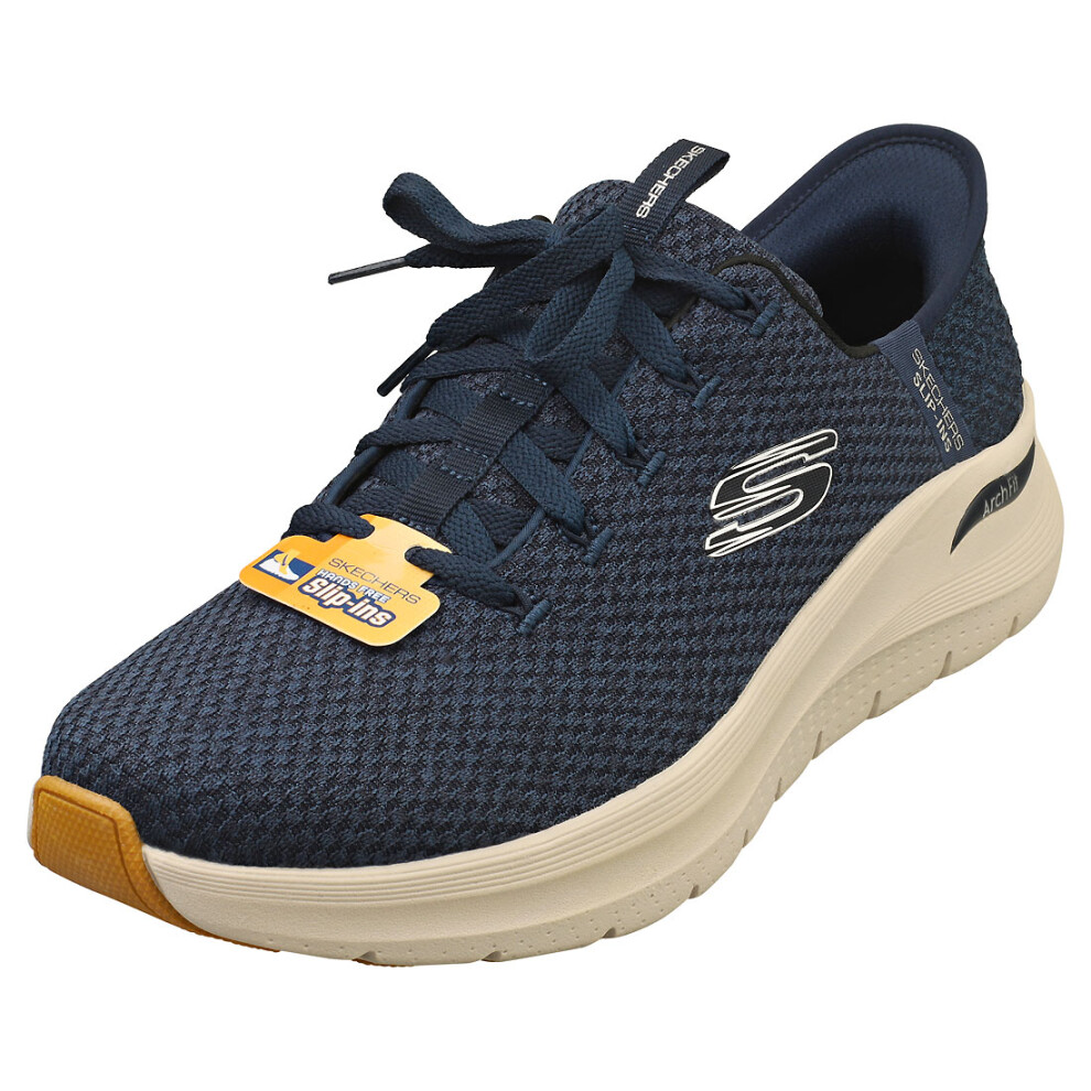 (11) Skechers Slip-ins Arch Fit 2.0 Vegan Mens Casual Trainers in Navy