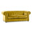 (Tumeric, 3 Seater) Ashbourne Chesterfield Plush Velvet Sofa Suite 1