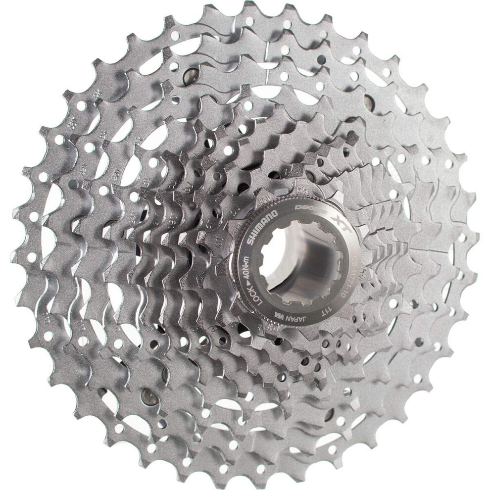 SHIMANO CS-M771 XT Bicycle Cassette (10-Speed, 11/36T, Silver)