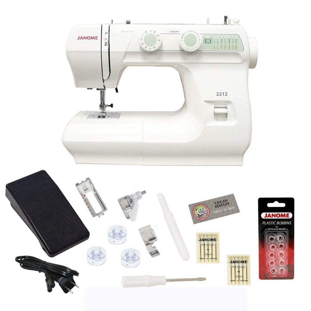 Janome 2212 Sewing Machine Includes Exclusive Bonus Bundle