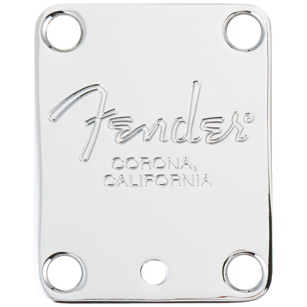 Fender Standard Guitar Neck Plate,Chrome