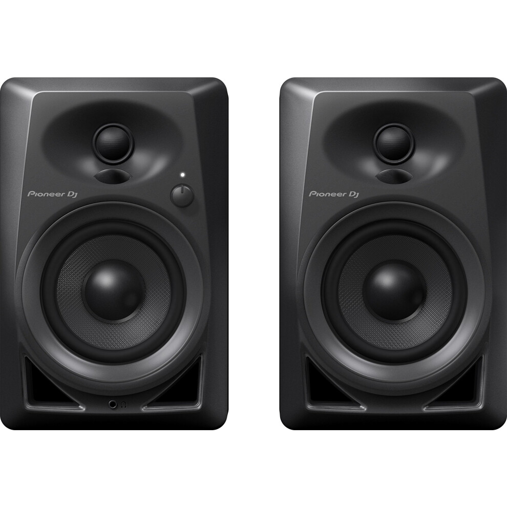 Pioneer DJ DM-40 - 21W 4" Two-Way Active Monitor - Black (Pair)