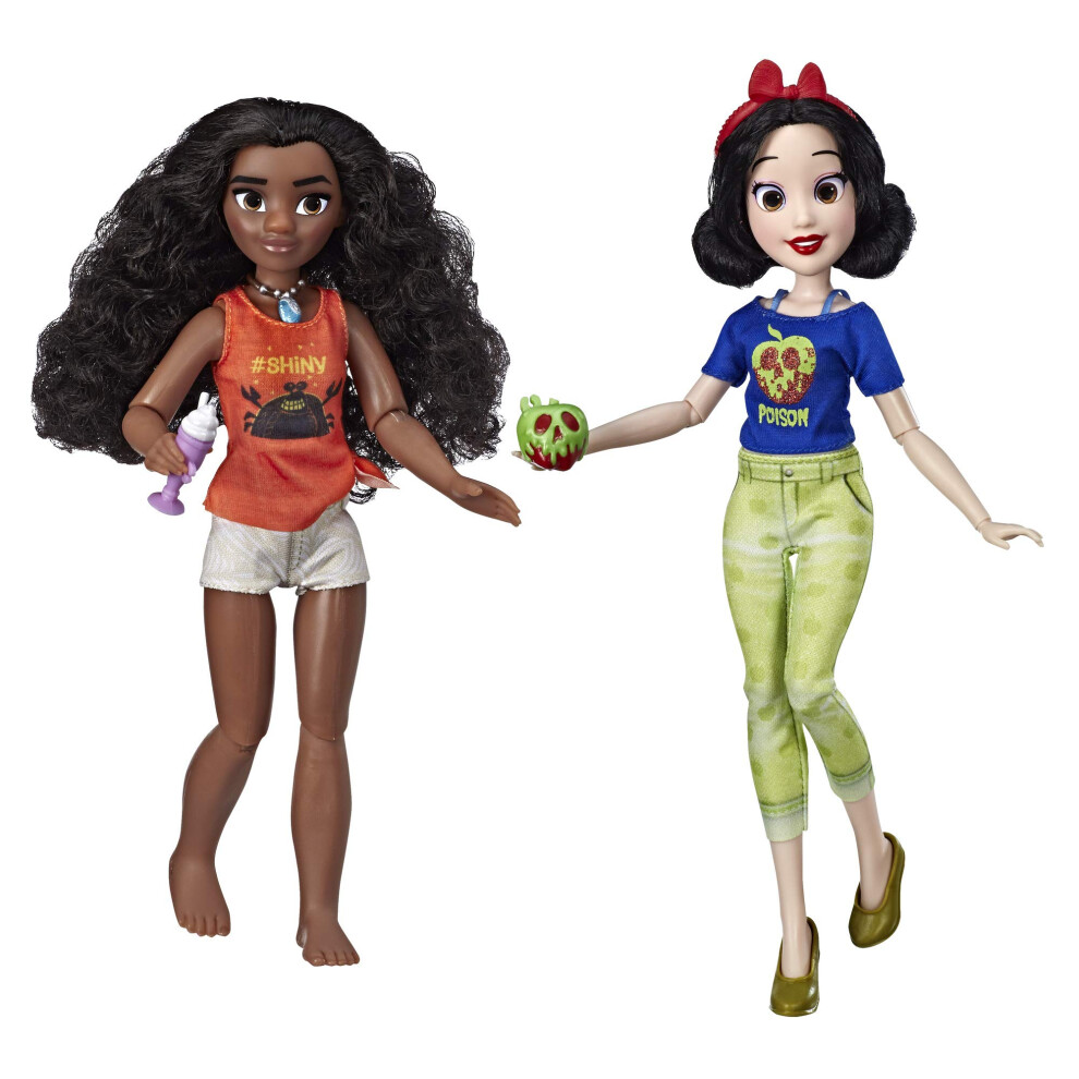 Disney Princess Ralph Breaks The Internet Movie Dolls, Moana and Snow White Dolls with Comfy Clothes and Accessories