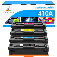 TRUE IMAGE Compatible Toner Cartridge Replacement for HP 410A 410X M477fnw CF410A CF411A CF412A CF413A Color Pro MFP M477fnw M477fdw M477fdn M452dn M